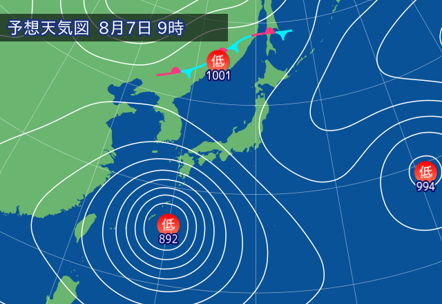 気圧配置図