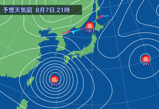 気圧配置図