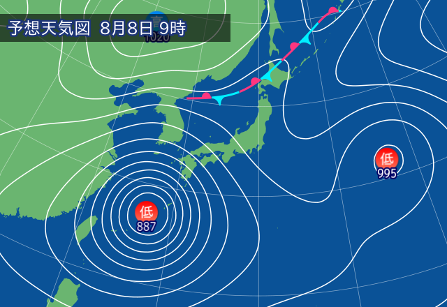 気圧配置図