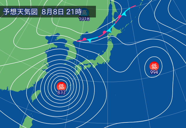 気圧配置図