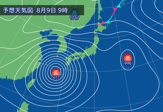 気圧配置図