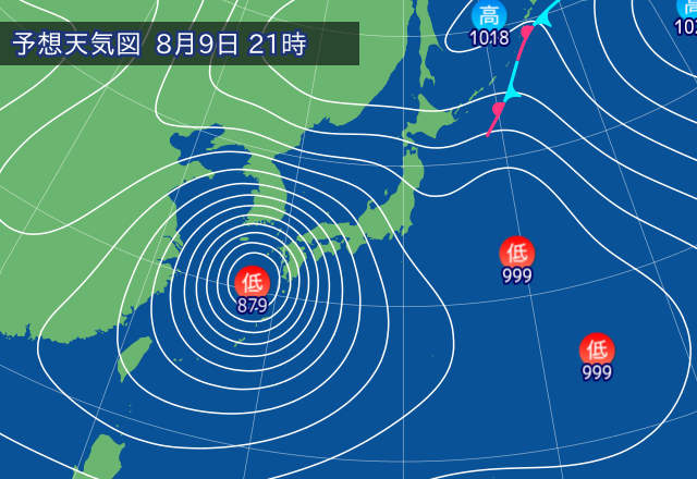 気圧配置図