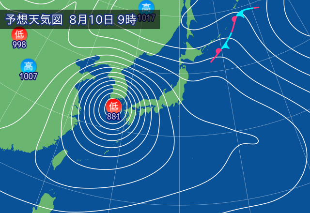 気圧配置図