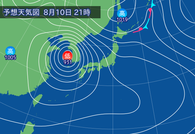 気圧配置図