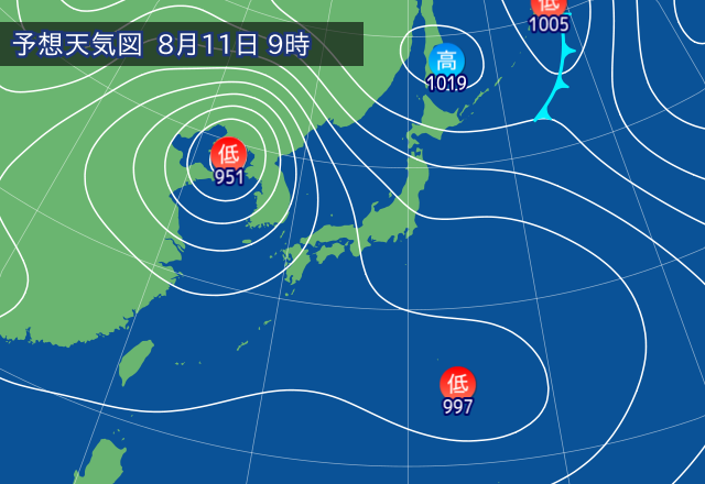 気圧配置図