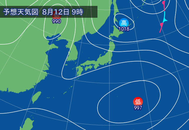 気圧配置図