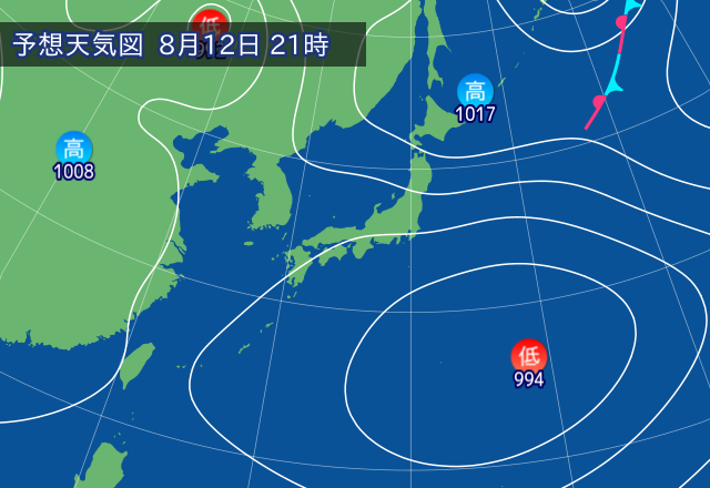 気圧配置図
