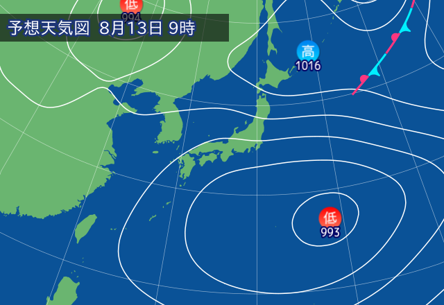 気圧配置図