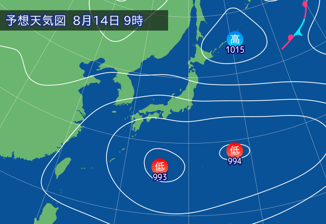 気圧配置図