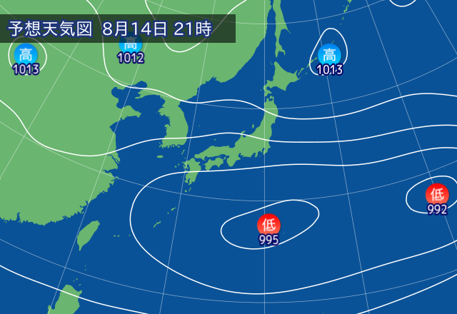 気圧配置図