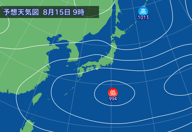 気圧配置図