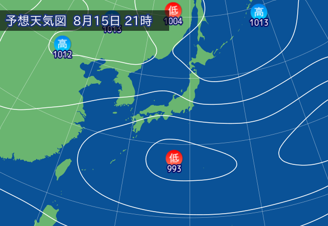 気圧配置図