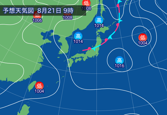 気圧配置図