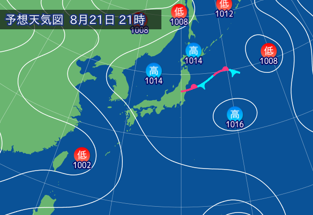 気圧配置図