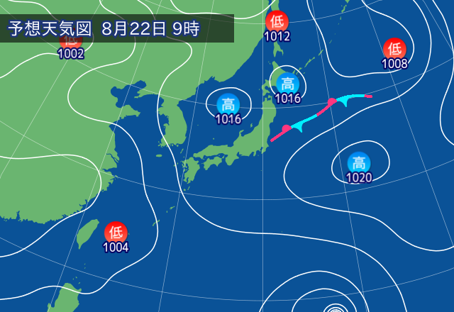 気圧配置図