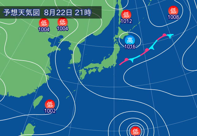 気圧配置図