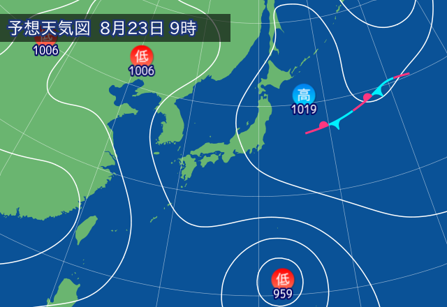 気圧配置図