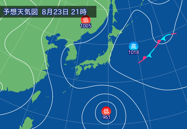 気圧配置図