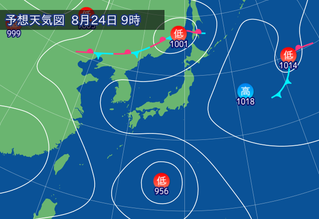 気圧配置図