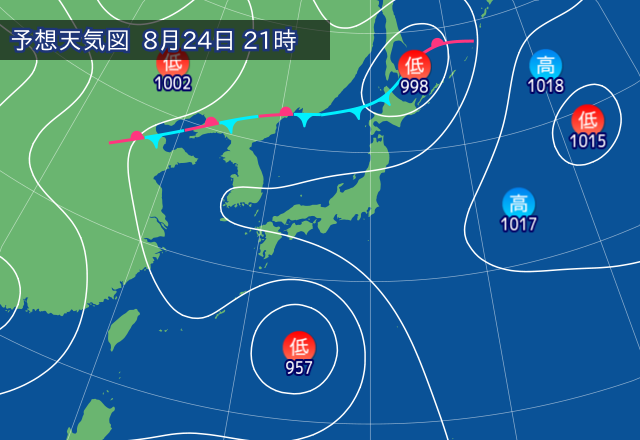気圧配置図
