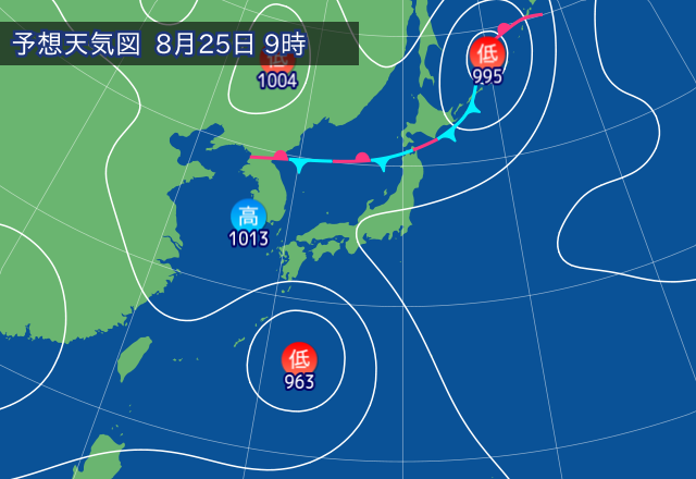 気圧配置図