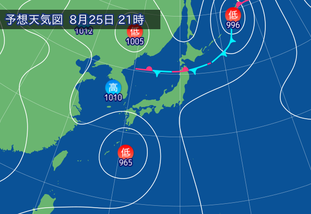 気圧配置図