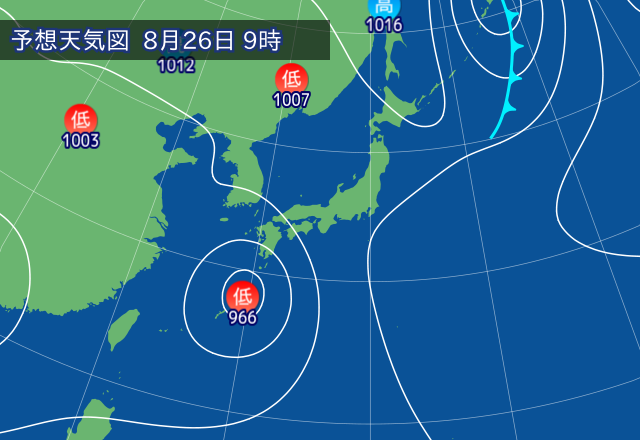 気圧配置図