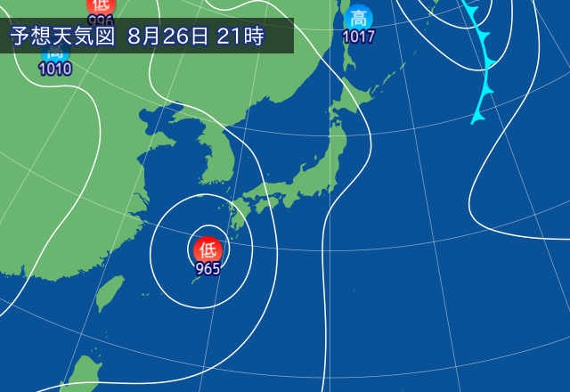気圧配置図