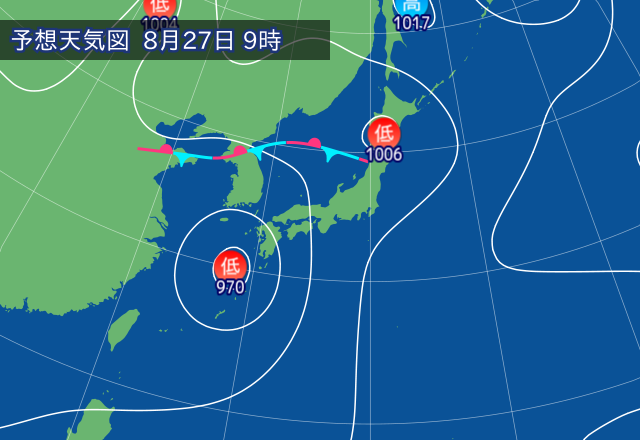 気圧配置図