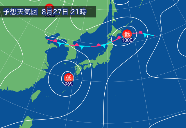気圧配置図