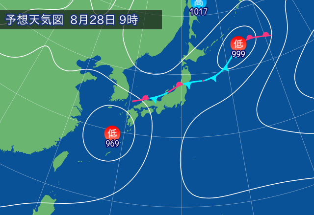気圧配置図