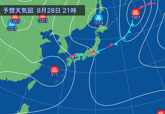 気圧配置図