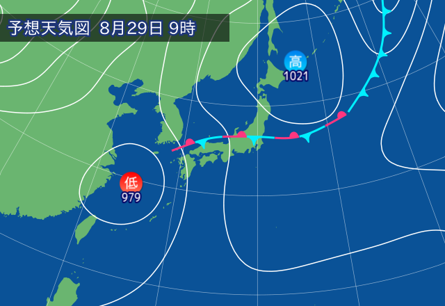 気圧配置図