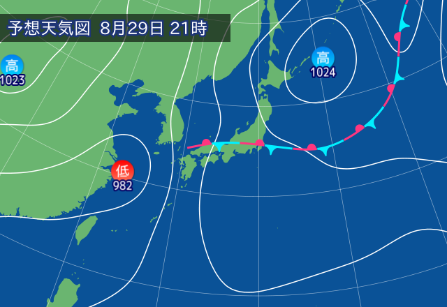 気圧配置図