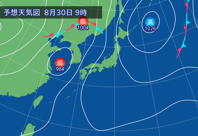 気圧配置図