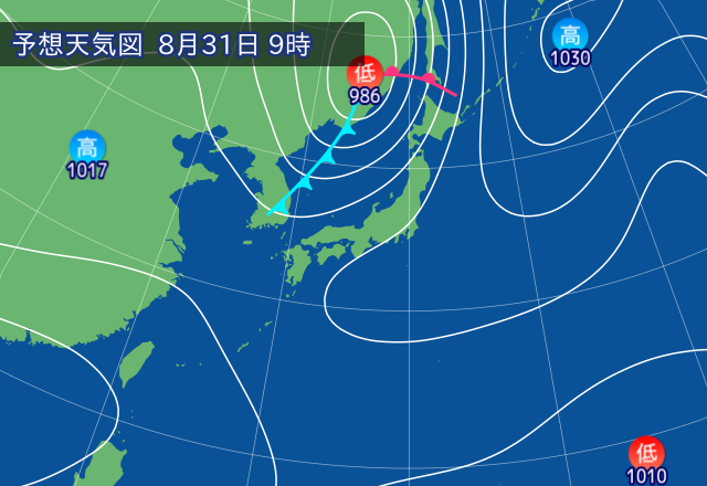 気圧配置図