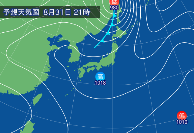 気圧配置図