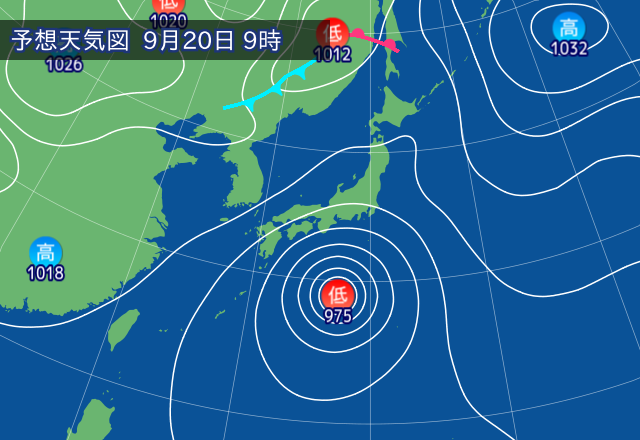気圧配置図