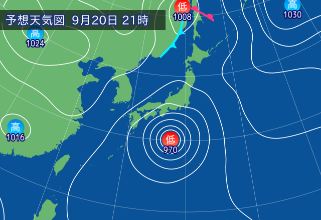 気圧配置図
