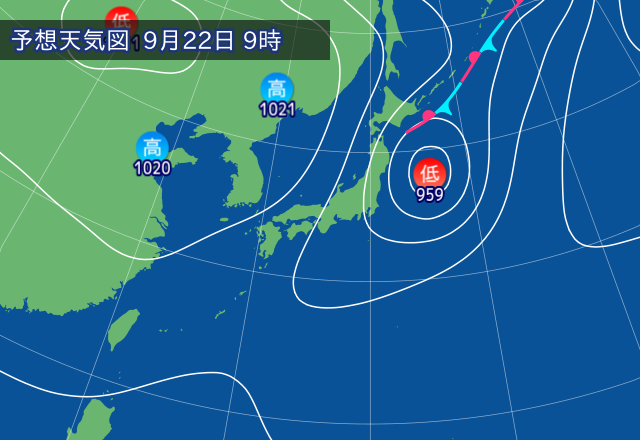 気圧配置図