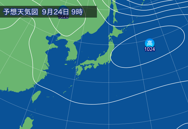 気圧配置図