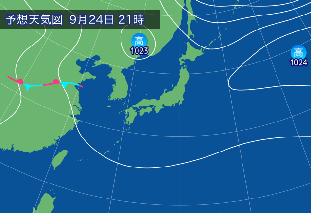 気圧配置図