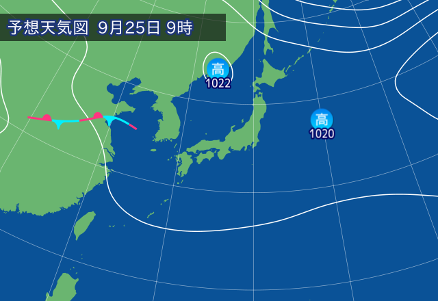 気圧配置図