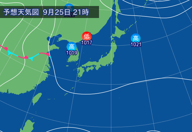 気圧配置図