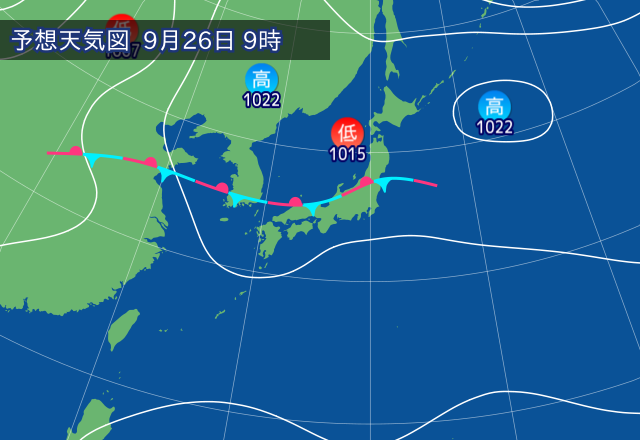 気圧配置図