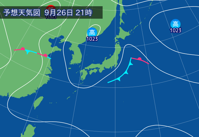 気圧配置図