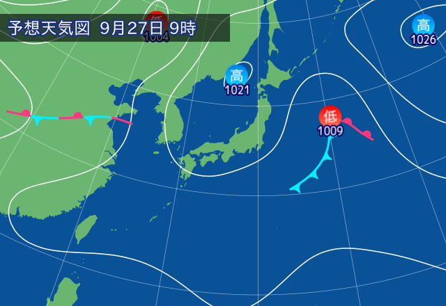 気圧配置図