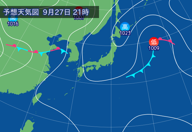 気圧配置図