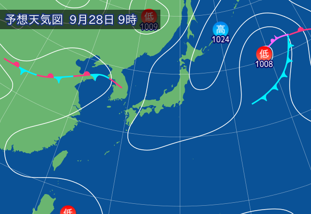 気圧配置図