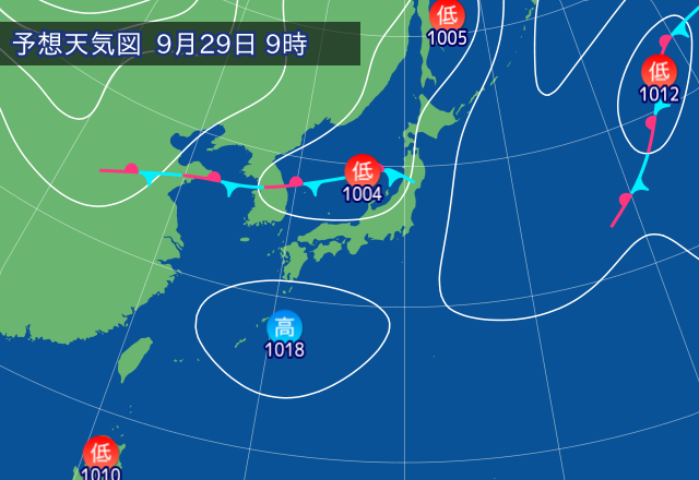 気圧配置図